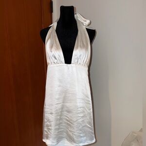More to come XXS silk halter dress